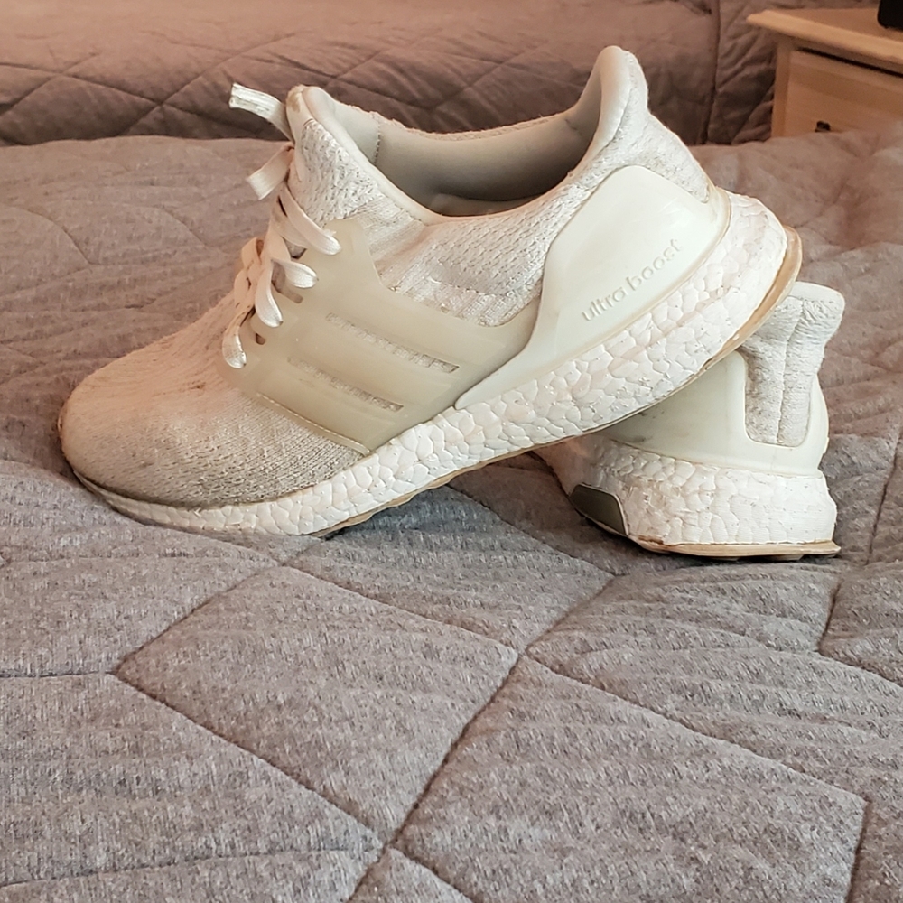 Adidas white on white ultra boost